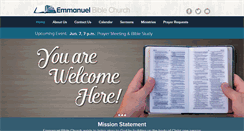 Desktop Screenshot of emmanuelbiblechurch.ca